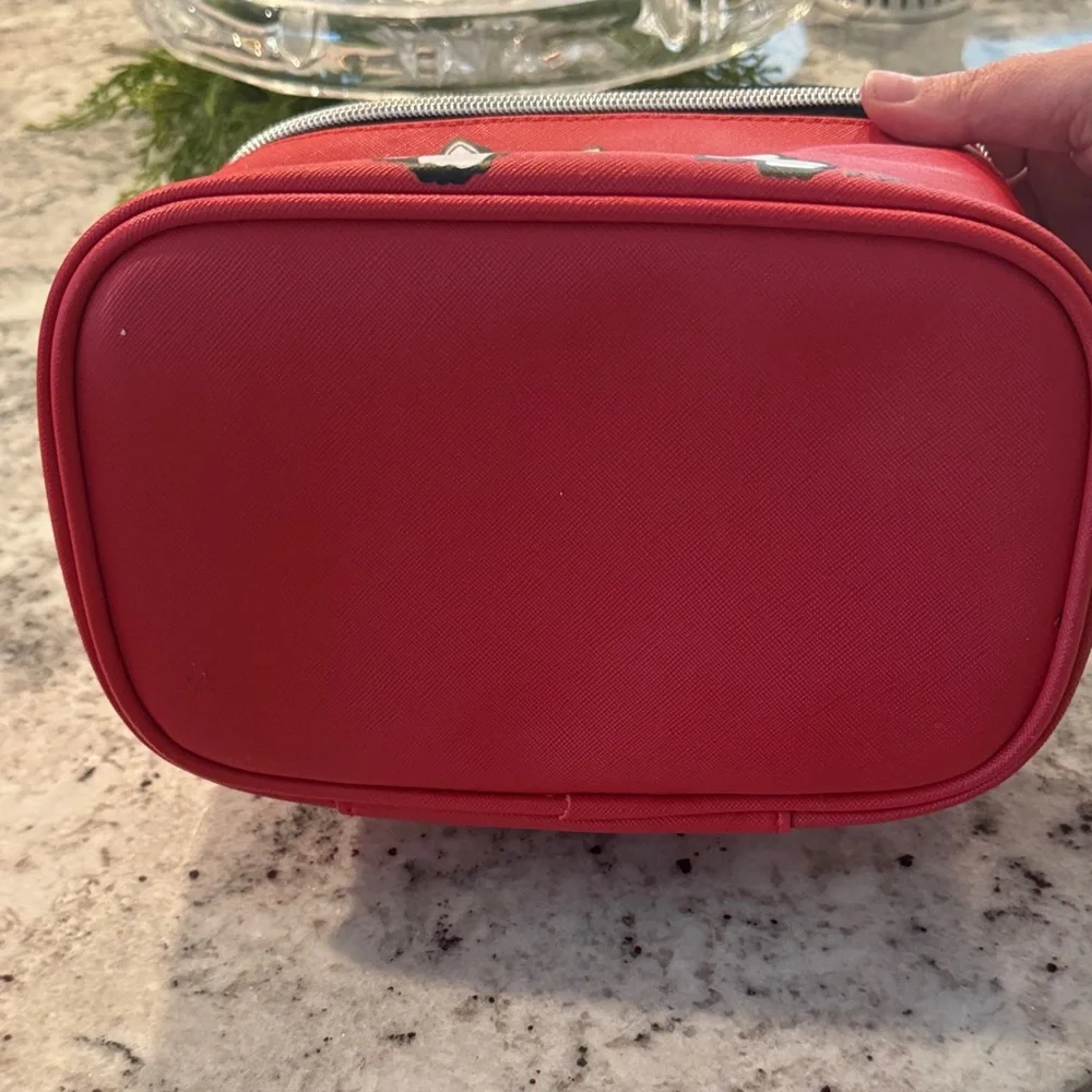 Marc Tetro Red Westie Zip Cosmetic Pouch